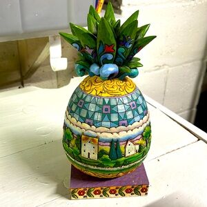 Jim Shore Pineapple Heartwood Creek “Welcome All” 2006